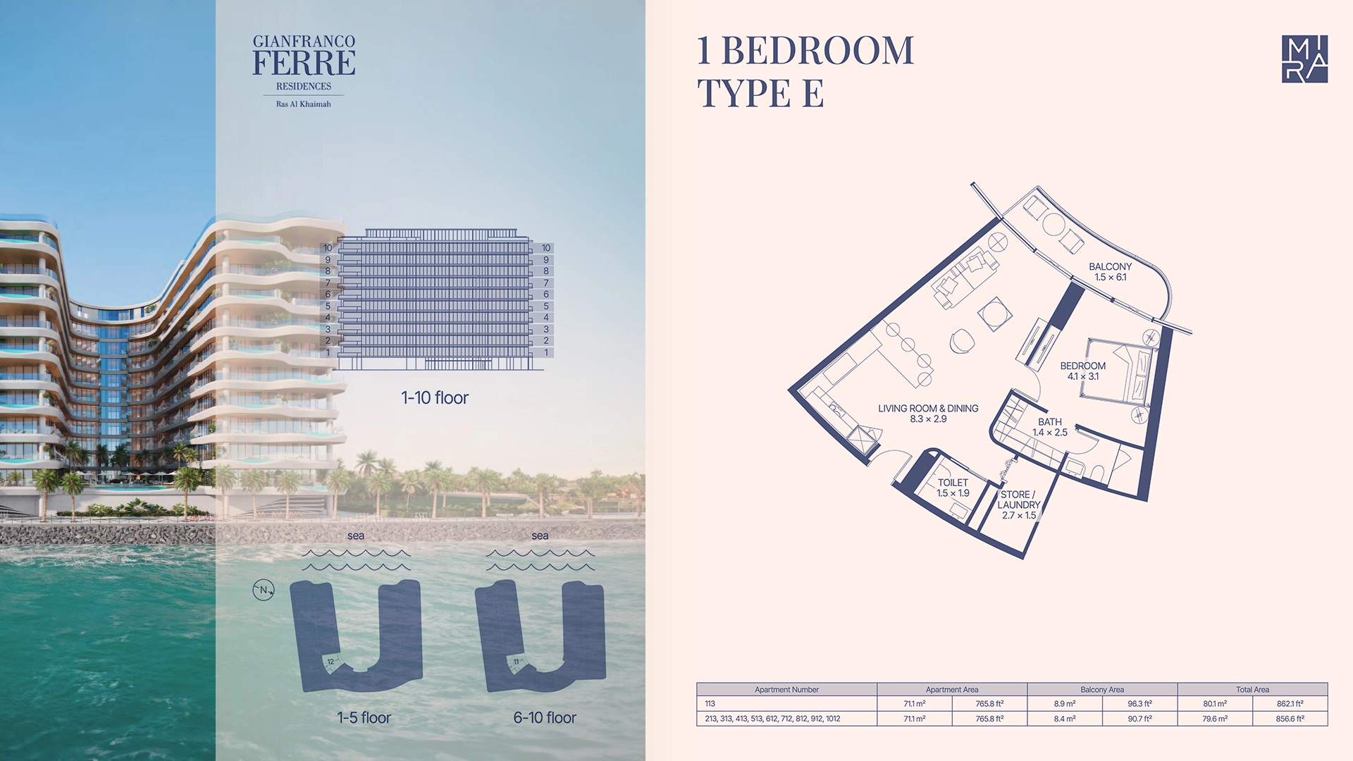 1 BR - Type A
